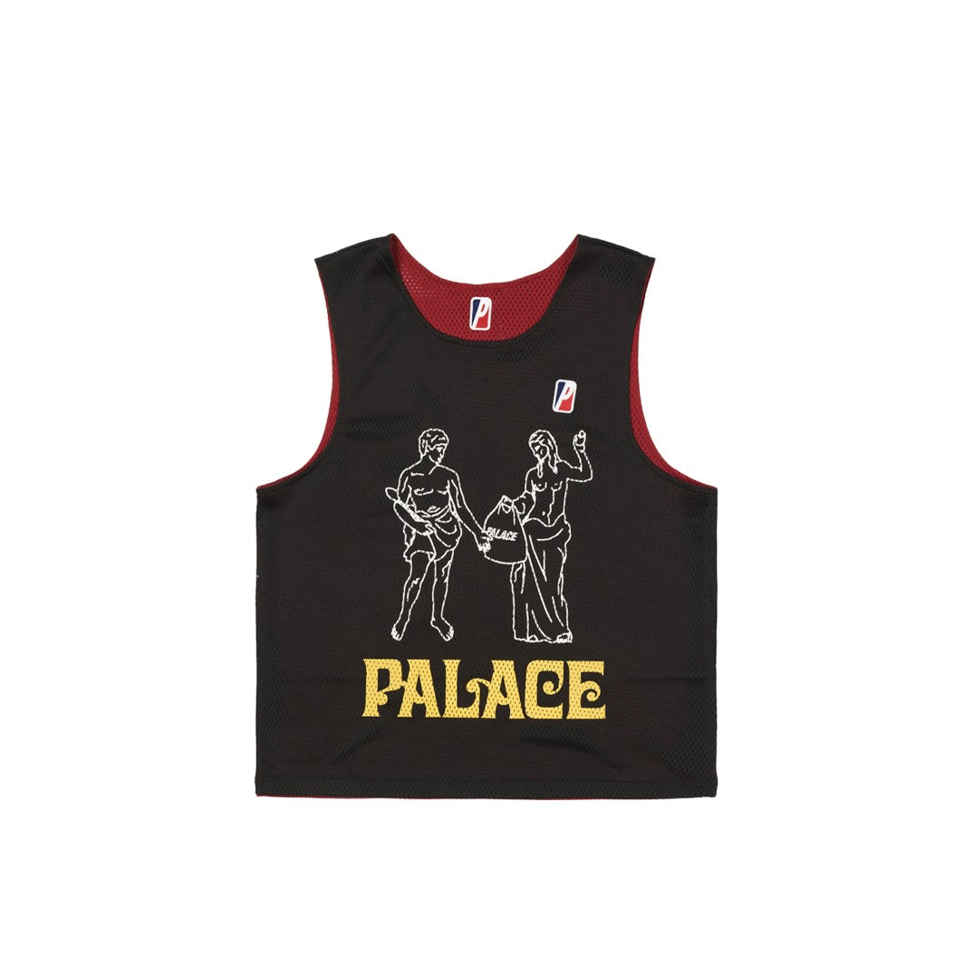 Palace Mesh Practice Vest Black / Red