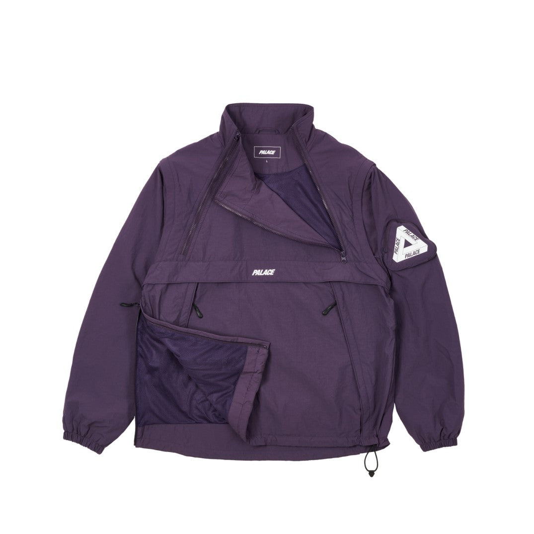 Palace Zip Off Gilet Jacket Purple