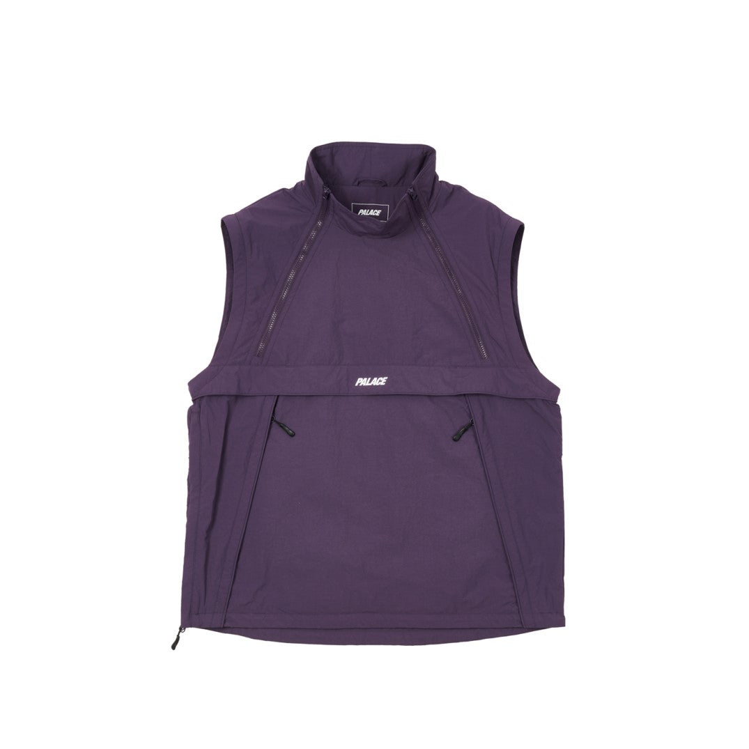 Palace Zip Off Gilet Jacket Purple