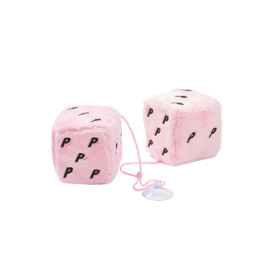 Palace Fuzzy Hanging Dice Pink