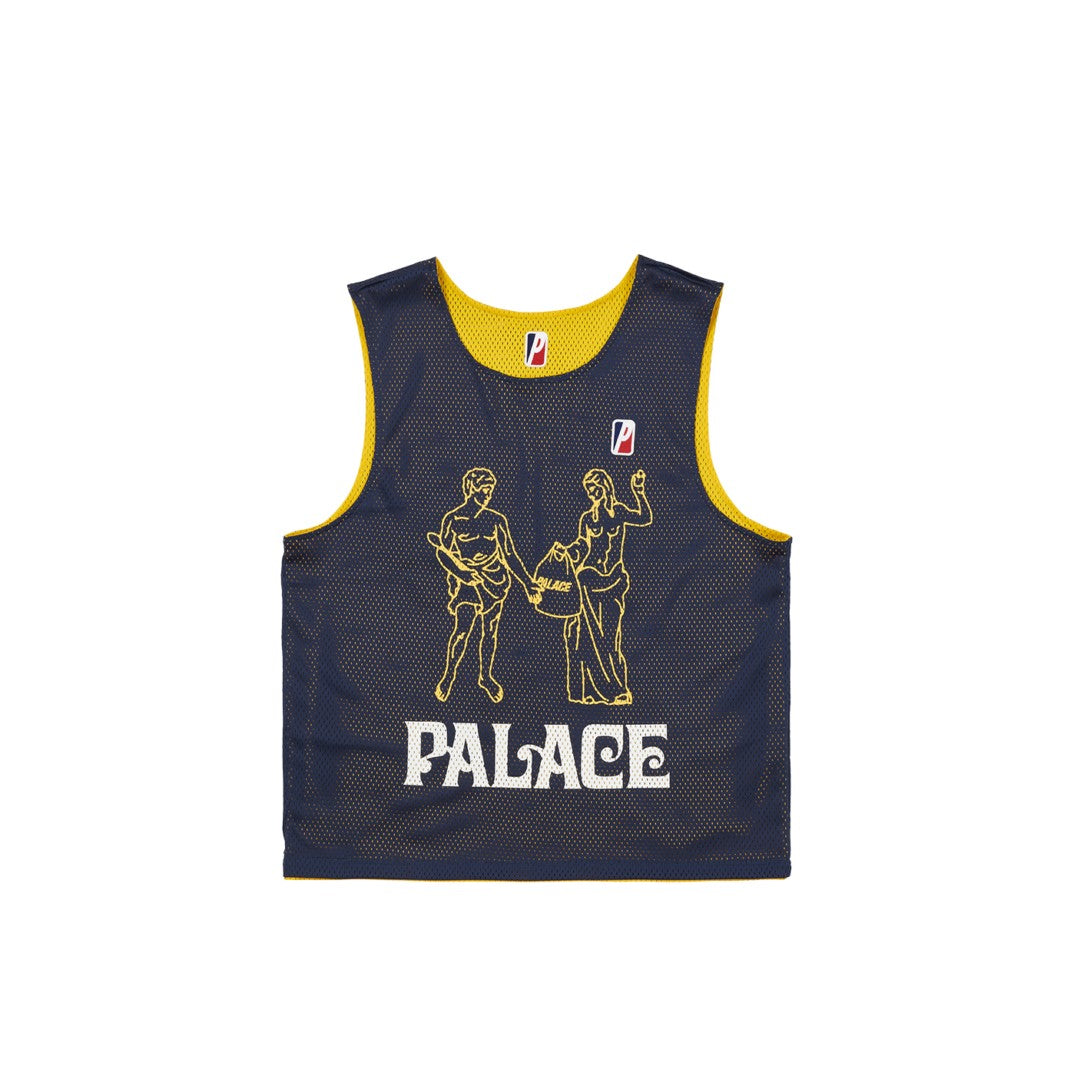 Palace Mesh Practice Vest Navy / Yellow