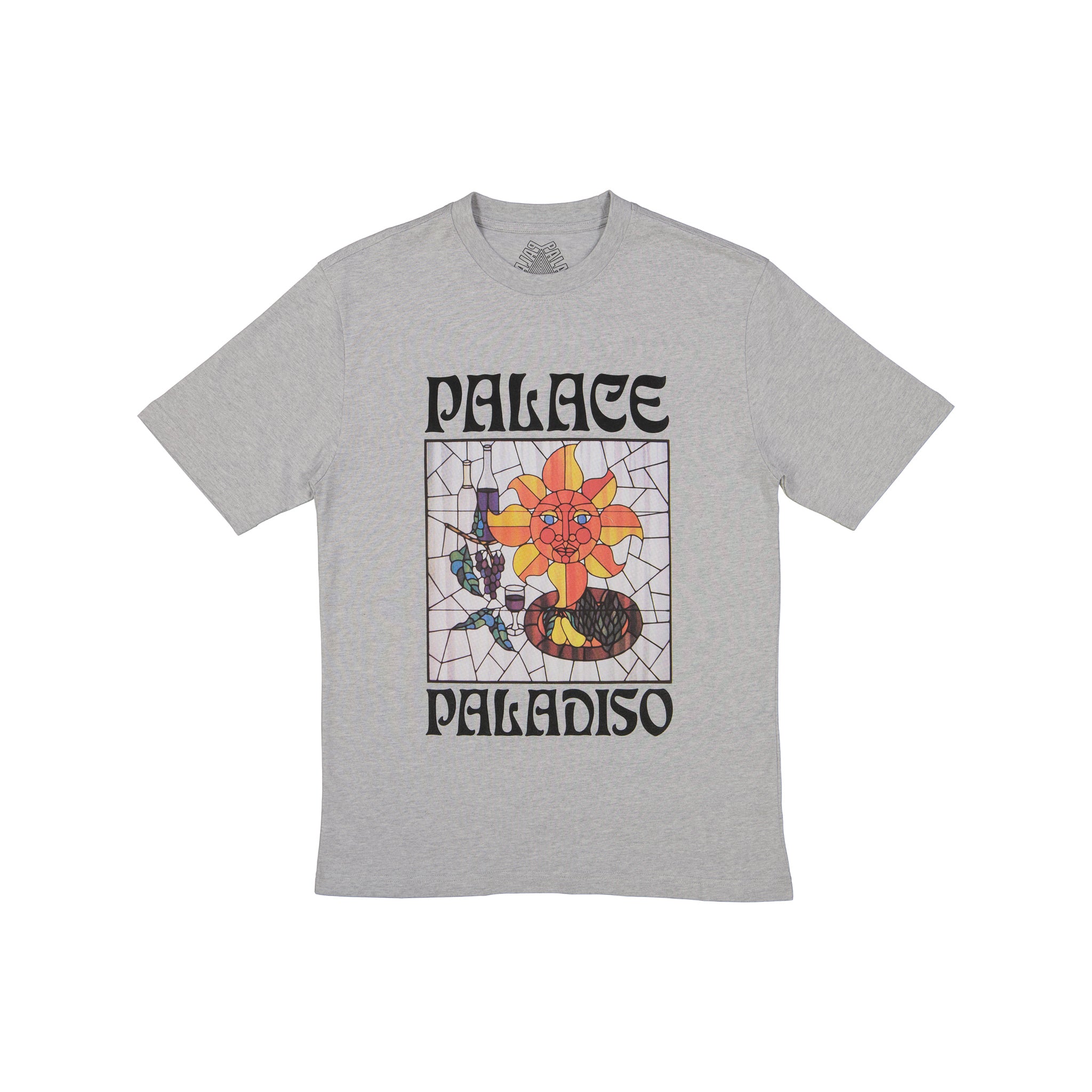 Palace Paladiso T-Shirt Grey Marl - SPRMRKT