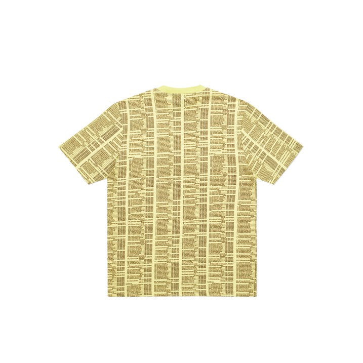 Palace Bellman Allover T-Shirt Yellow - SPRMRKT